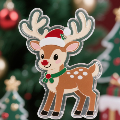 Festive Christmas Badge with Ornament Design