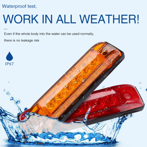 ઉચ્ચ ગુણવત્તાની 12 વી 24 વી ટ્રક/ ટ્રેલર એલઇડી ટ્રેઇલર લાઇટ સાઇડ માર્કર લાઇટ ટ્રક માટે