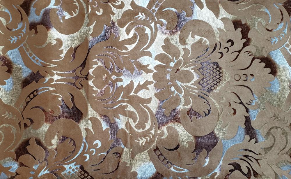 Sofa Upholstery Foil Velvet Fabric