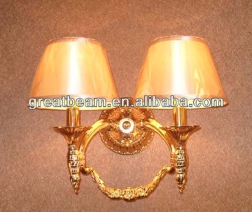European Wall Lamp with double fabric shade SDC14699