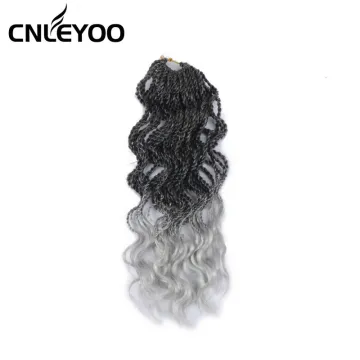 Cheap Fashion 35 Roots Thin Curly 14 Inch Wavy Senegalese Twist Crochet  Braiding Hair Extension For Women