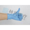 comfortable powder free nitrile glove with blue color