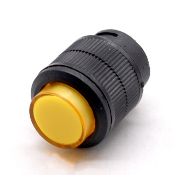 16MM Push Button Switch 3A R16-503/AD R16-503/BD 4 Pins with Yellow LED