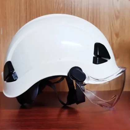 Light Weight Construction Anti Smash Hard Hats with Splash Guard for Electrical Engineering Safety