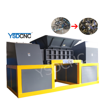 YSDCNC Διπλό Shredder για ανακύκλωση μετάλλων: αυτοκίνητα, ελαστικά και χαλύβδινα θραύσματα