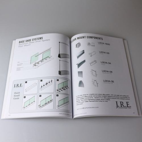 Customized A4 Paper Catalog Brochure Instruction Sheet