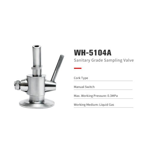 Sanitary Grade SS304 Sampling Valve With Cock Type