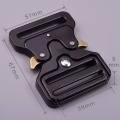 38mm Heavy Duty 300KG Steel Black Electrophoresis Pull Clasp Belt Buckle Cobra Buckle