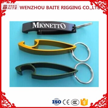 Colorful Aluminum Eye Shaped Beer Bottle Opener, Factory price Aluminum bottle opener with ring