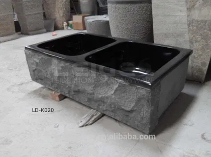 Absolut black chiseled apron front kitchen sink apron sink                        
                                                Quality Choice