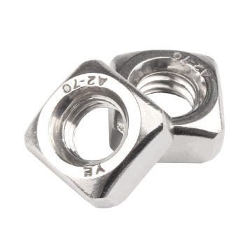 Customized High-Quality Steel and Stainless Steel Square Nuts in M4, M8, M10 Sizes for General Industry Applications