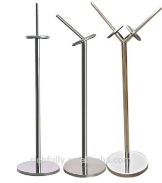 Supermarket Stainless Steel single-end/double-end Plastic Package Bag Holder seat Rack