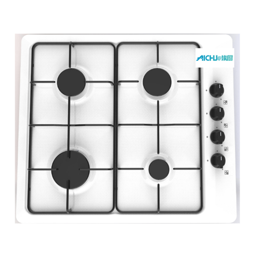 White Glass Cooker 4 Burner