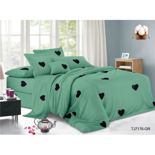 Heart Pattern Printed Children's Polyester Plain Bed Sheets