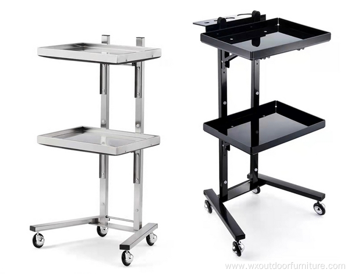 Ready to Ship Barber Sop Furniture Plastic Styling Salon Tool Beauty Hair Salon Side Trolley with wheels and Drawers