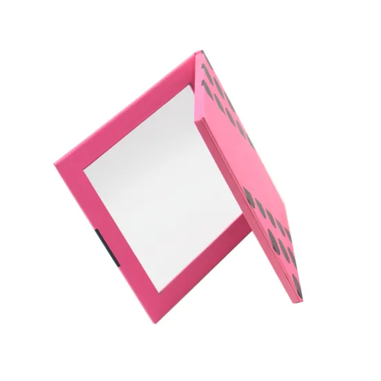 Fashion makeup paper eyeshadow palette with transparent lid