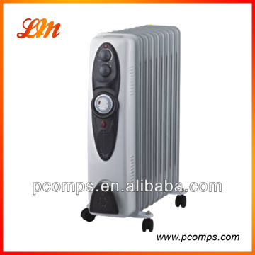 Radiador lleno de aceite con ventilador y 24 horas de temporizador