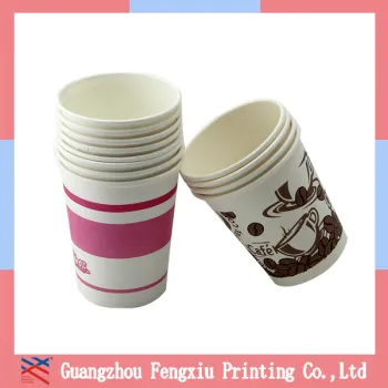 2016 Guangzhou Disposable 7OZ 9OZ Recycled Brown Kraft Paper Cup