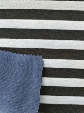 Poly Rayon Span Y/D Stripe Bonded Jersey