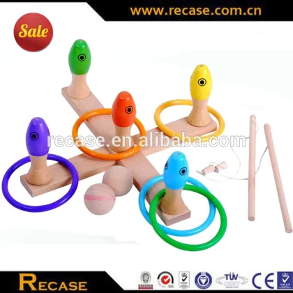 wooden fishing toys educational fishing game fishing set