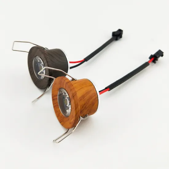 Wooden Frame LED Recessed Spot Light - 1W/3W, 100lm, 110V-220V DC12V, 28mm Cut Hole Size