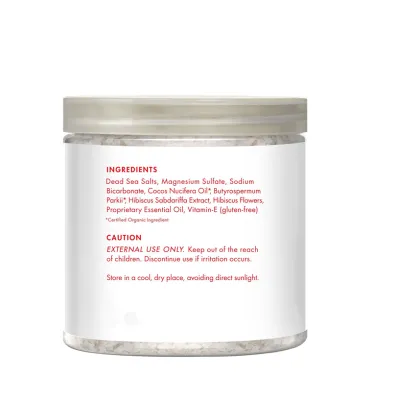 Private Label China Bath Salt with Hibiscus Flower and Dead Sea Salt