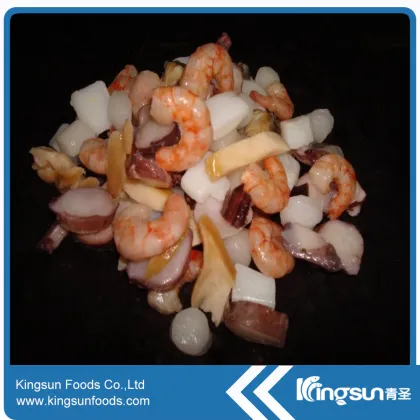 Alibaba Golden Supplier Natural Frozen Seafood Mix