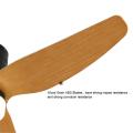 Cooling fan wooden ceiling fan light