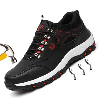 Men Boots Safety Work Boots Anti-smashing Safety Shoes Slip-on Men Shoes Male Sneakers Indestructible Shoes Work Boots Men 39 S