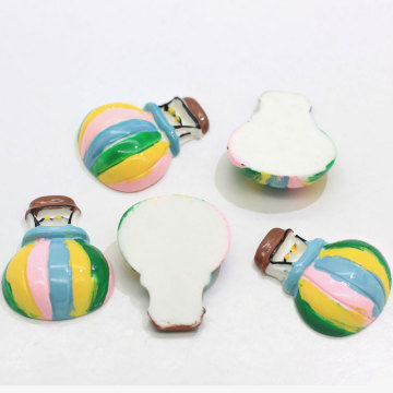 Color Mini cabujón de resina en forma de globo de aire caliente para decoración artesanal hecha a mano adornos de teléfono con cuentas de limo
