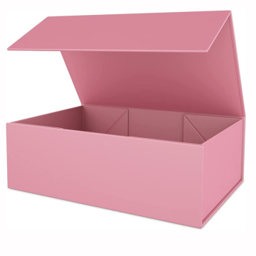 Custom Printed Logo Folding Paper Flat Pack Gift Package Boxes with Magnetic Closure
