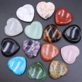 Malachite Handmade Craved 40MM Love Heart Thumb Worry Stone for Anxiety Stress Relief Meditation