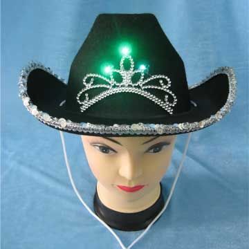 Party Hat for Festival, with LED Light, Made of Nonwoven Material