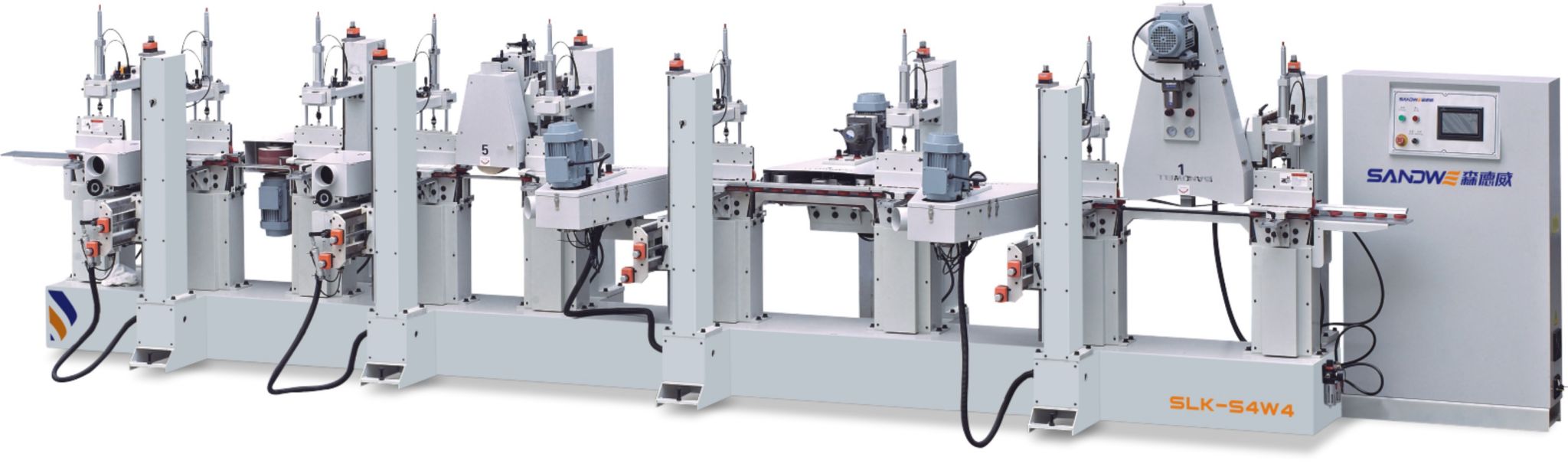 Wood batten sanding polishing machine