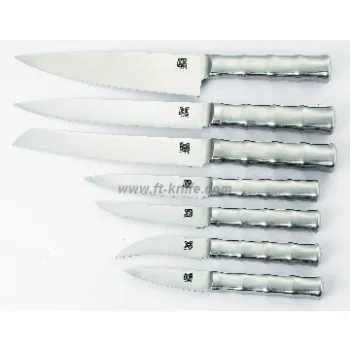 Top 15pcs S/S kitchen knife set wood block black  FDA Certified