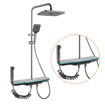 YOROOW Push Button Control Thermostatic Rainfall Shower Set