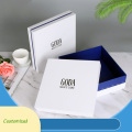 Cosmetic Packaging Black Logo White Box with Lid