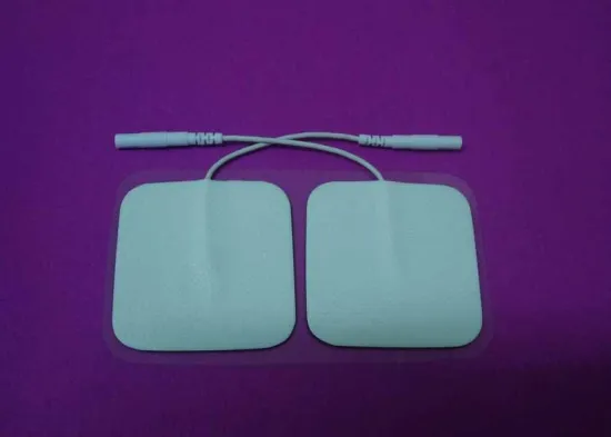50*50mm Adhesive Electrode Pads, Biocompatible Hydrogel Tens Electrode Pads, White Square Tens Unit Pads