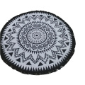 fioletowy okrągły ręcznik plażowy 180 cm multi color circle