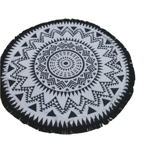 purple 180cm multi color circle roundie beach towel