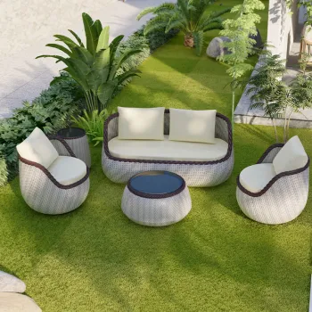 Modern Luxury Rattan Garden Furniture: Sofas, Chairs, Metal Beds & Leisure Options for Outdoor Spaces