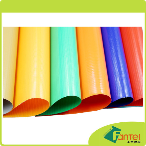 440gsm 500D*500D 9*9 transparent pvc film