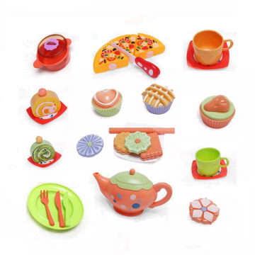 Pretend Play Kitchen Toys: Dollartoys Tea Tea, Houseware, Foods และอื่น ๆ สำหรับความบันเทิงสำหรับเด็ก