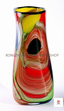 Colorful Palette Glass Vase