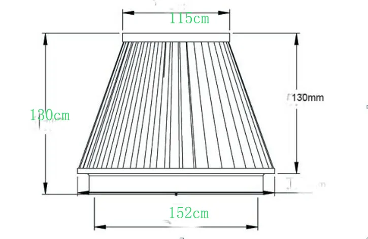 6 pollici per tubo da 152 mm per il tubo di aspirazione dell'aria da 152 mm per tubo di aspirazione dell'aria