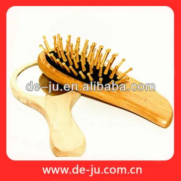 Massager Comb Mirror Body Care Brush Wood