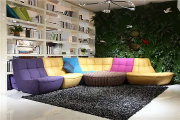 Colorful daybed American style sectional home furniture sofa set