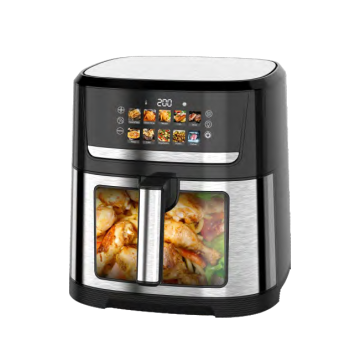 9L, 9.5L, and 10L Large Capacity Air Fryers: Colorful Big Screen Models for Family Use