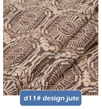 100% Jute Fiber Yarn Burlap Fabric for Hessian Cloth Sackcloth Natural Pure Colour