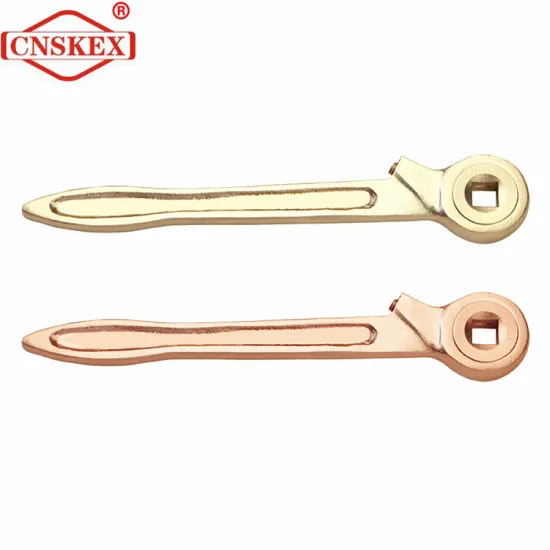 Explosion proof square hole ratchet wrench